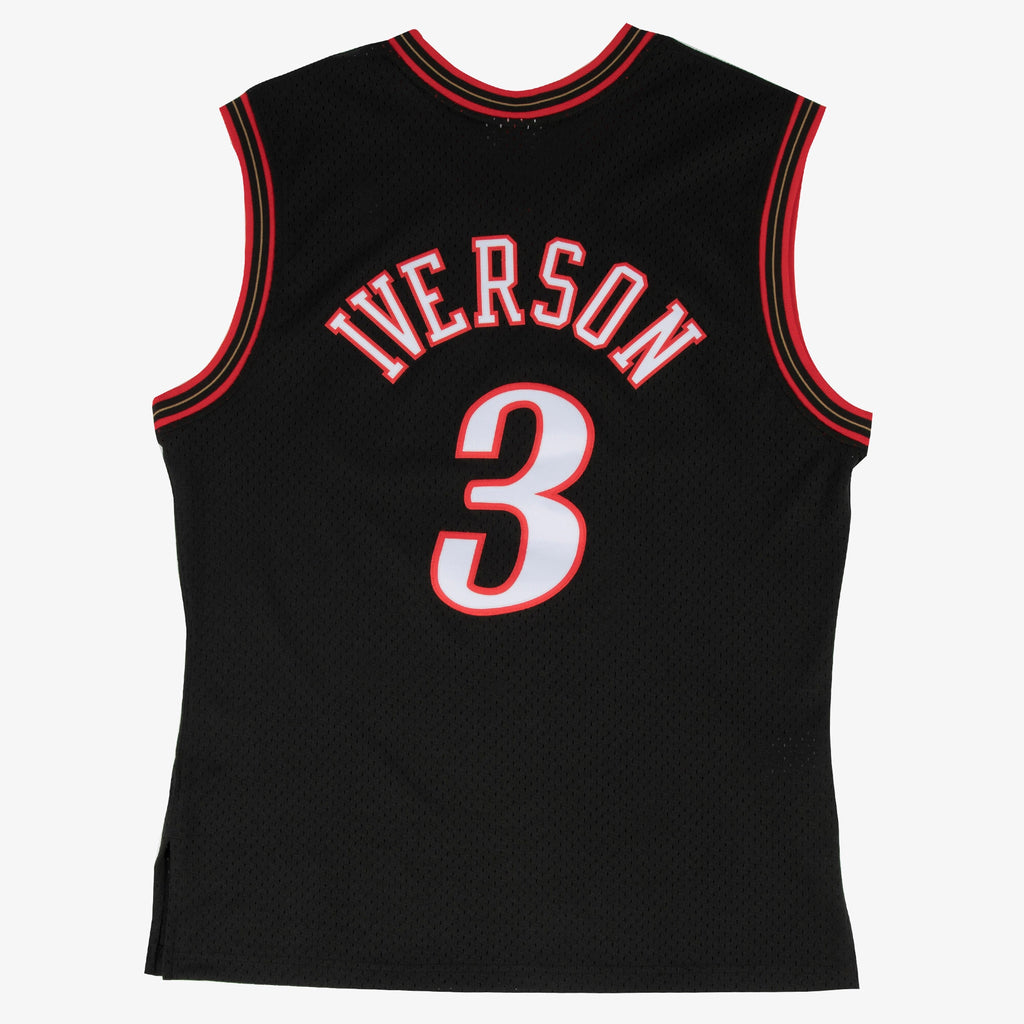 Men's Philadelphia 76ers Swingman NBA Basketball Jersey Road Allen Iverson 2000-01 - view 3