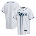 Men's Tampa Bay Rays White Home Big & Tall Replica MLB Baseball Jersey - view 1