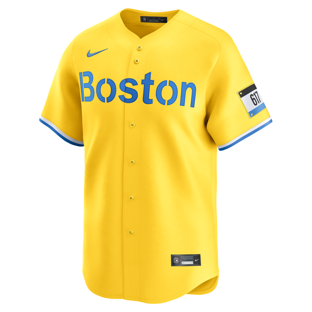Men's Boston Red Sox Gold City Connect Limited MLB Baseball Jersey - view 6