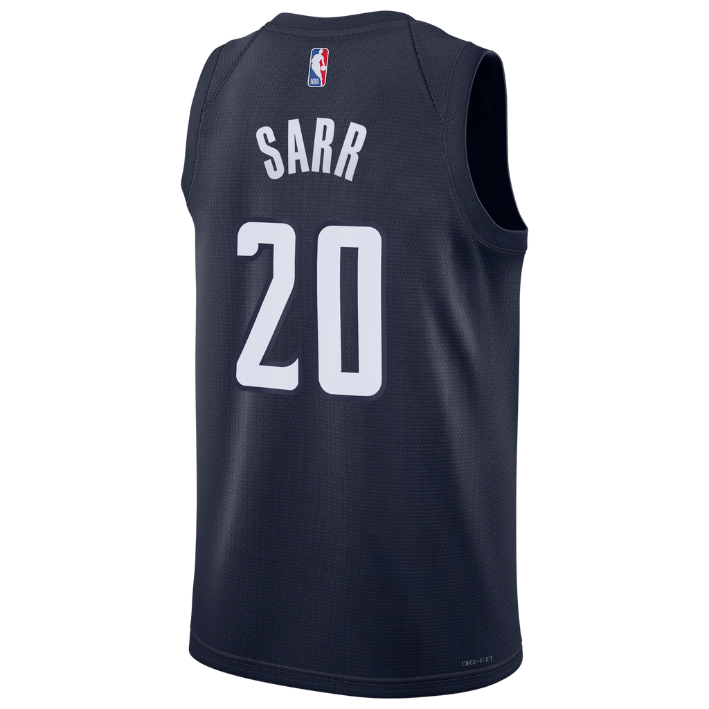 Men's Alex Sarr Washington Wizards Statement Edition Swingman NBA Basketball Jersey - Navy - view 4