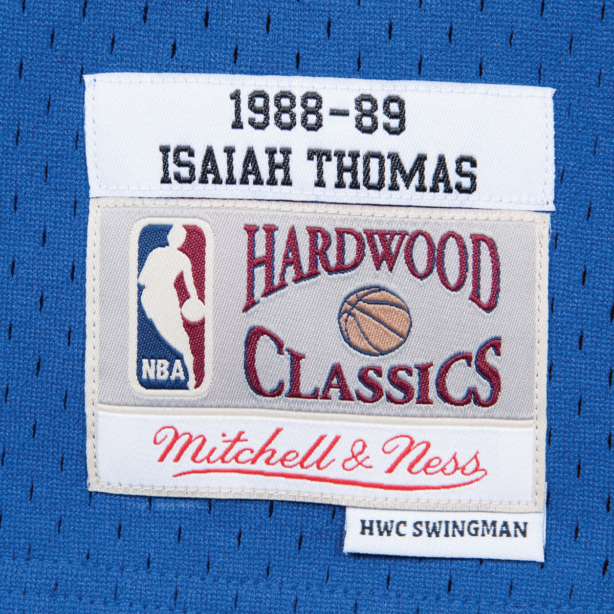 Men's Detroit Pistons Swingman NBA Basketball Jersey Road Isiah Thomas 1988-89 - view 4
