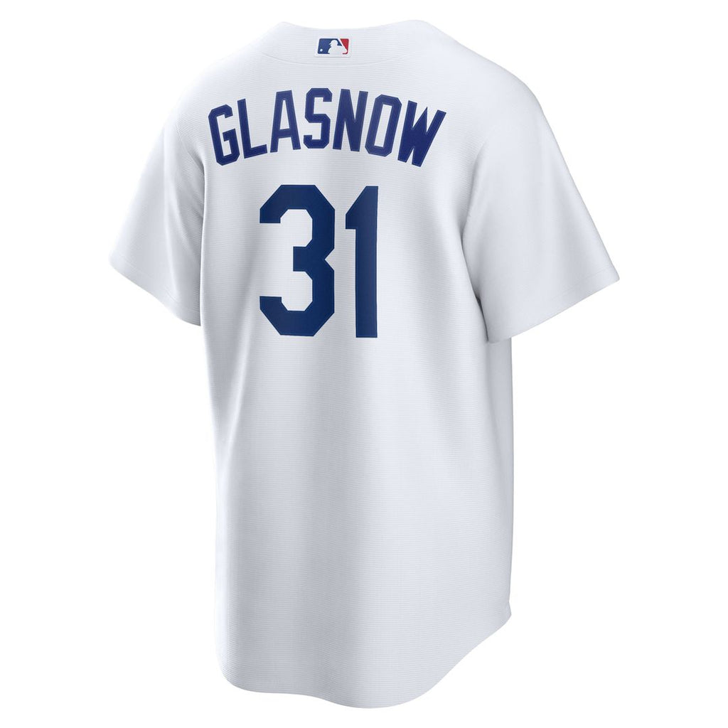 Men's Los Angeles Dodgers Tyler Glasnow White Home Replica MLB Baseball Jersey - view 5