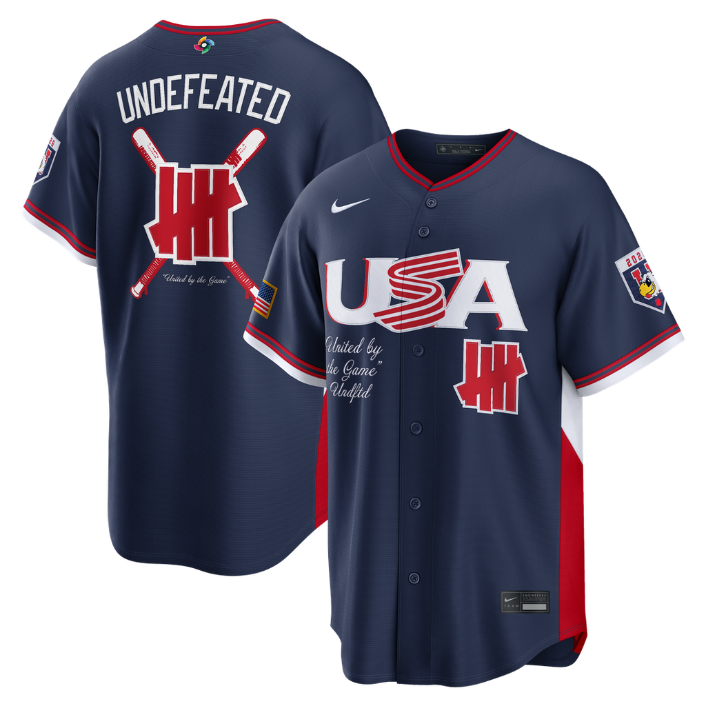Men's USA Baseball Navy 2026 World Baseball Classic Stadium MLB Baseball Jersey - view 1