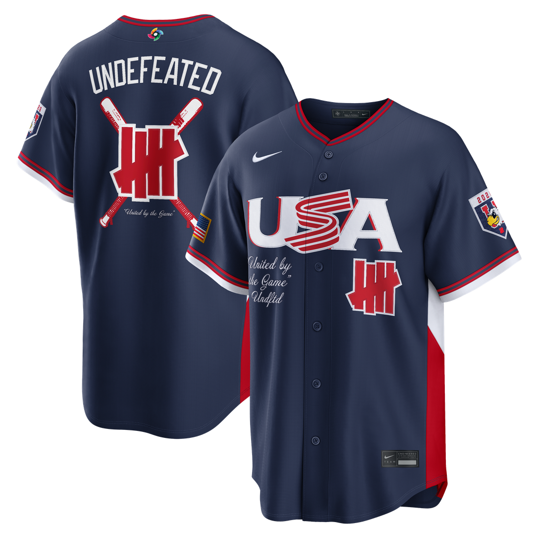 Men's USA Baseball Navy 2026 World Baseball Classic Stadium MLB Baseball Jersey - view 1