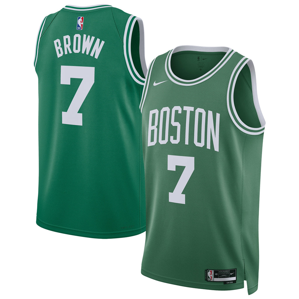 Unisex Jaylen Brown Boston Celtics Replica Icon Swingman NBA Basketball Jersey - Unisex - view 2
