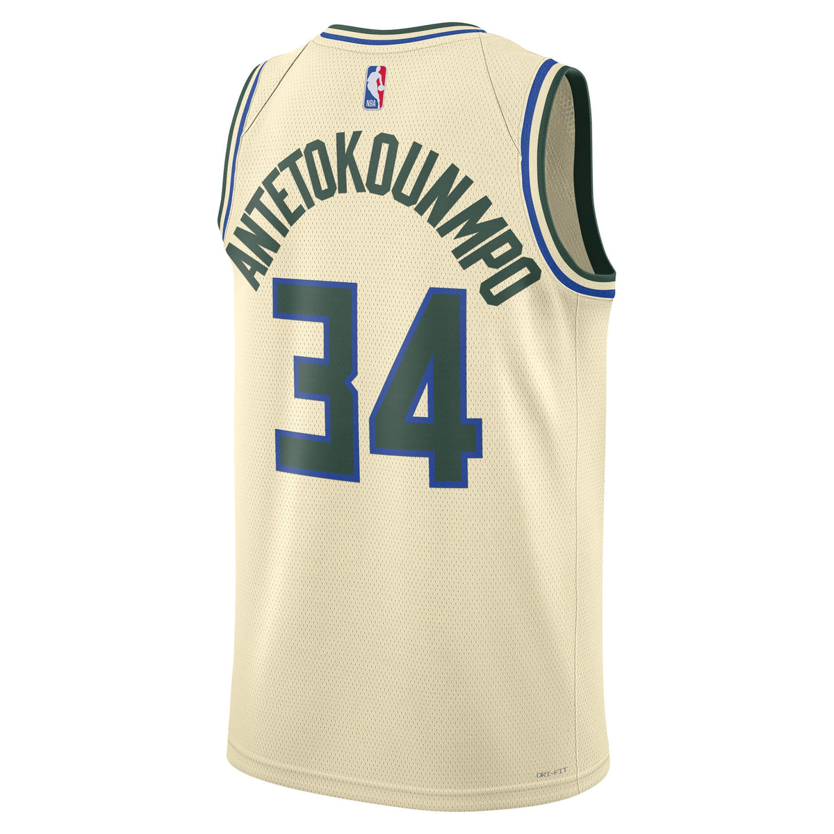 Unisex Giannis Antetokounmpo Milwaukee Bucks 2025/26 City Edition Swingman NBA Basketball Jersey - Cream - view 4