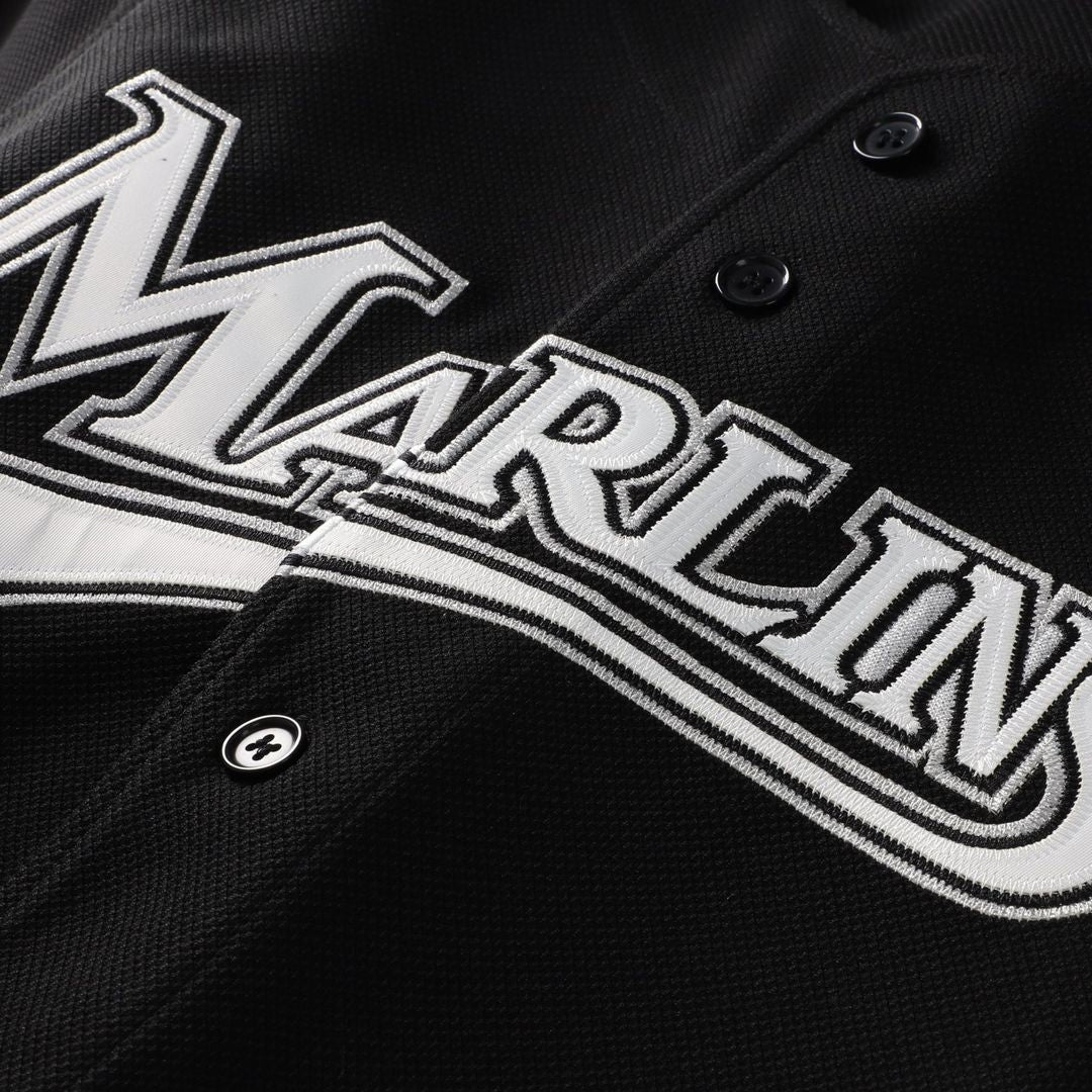Men's Miami Marlins Miguel Cabrera Black Big & Tall Cooperstown Mesh Batting Practice MLB Baseball Jersey - view 4