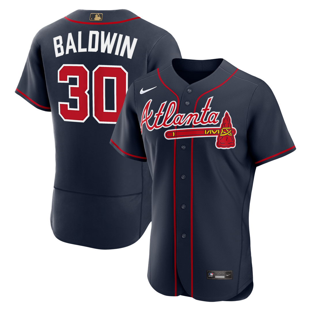 Men's Atlanta Braves Drake Baldwin Red MLB Awards Jersey - view 10
