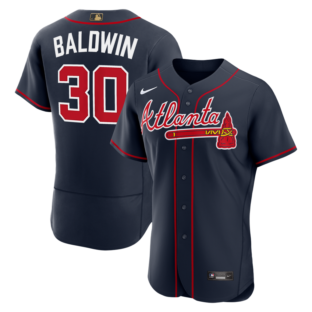 Men's Atlanta Braves Drake Baldwin Navy Alternate MLB Awards Jersey - view 4