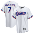 Men's Texas Rangers Ivan Rodriguez White Home Retired Player Replica MLB Baseball Jersey - view 1