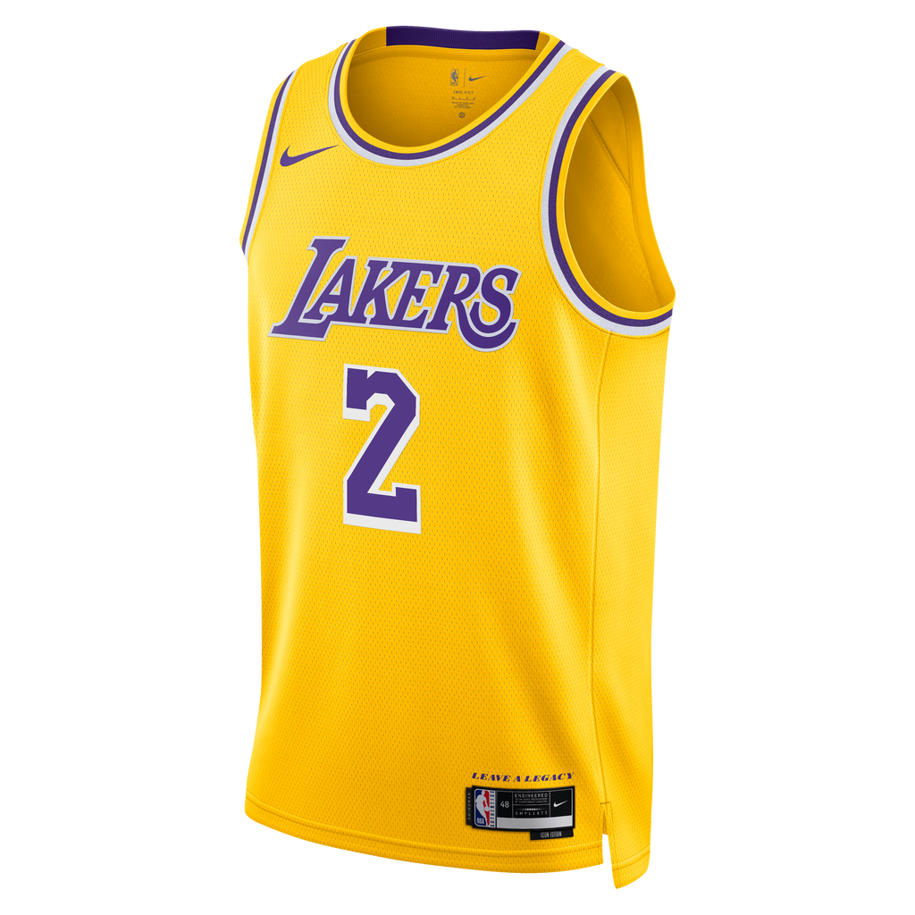 Unisex Los Angeles Lakers Icon Edition Swingman NBA Basketball Jersey - Gold - Jarred Vanderbilt - view 3