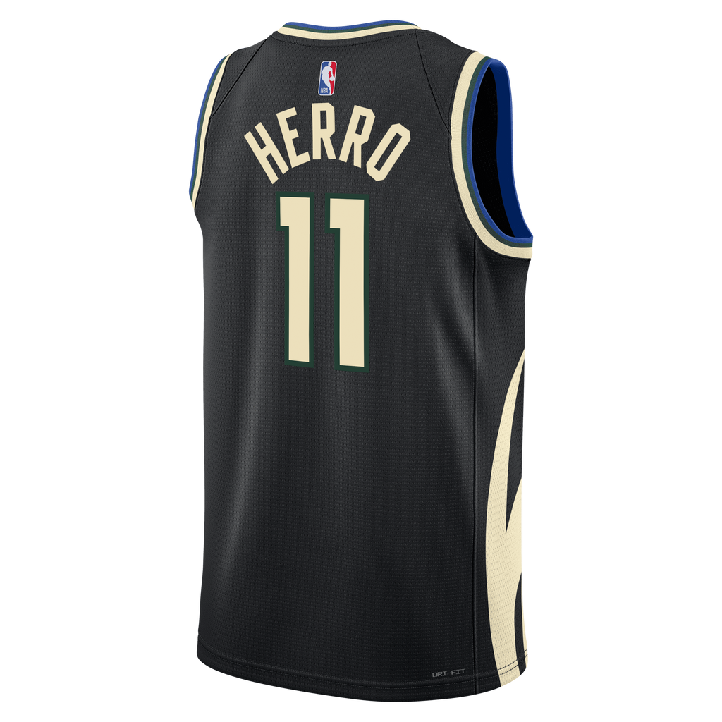 Unisex Tyler Herro Milwaukee Bucks Statement Edition Swingman NBA Basketball Jersey - Hunter Green - view 4