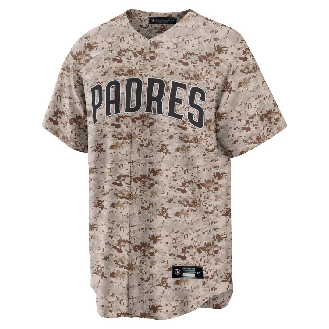 Men's San Diego Padres Joe Musgrove Camo USMC Alternate Replica MLB Baseball Jersey - view 2