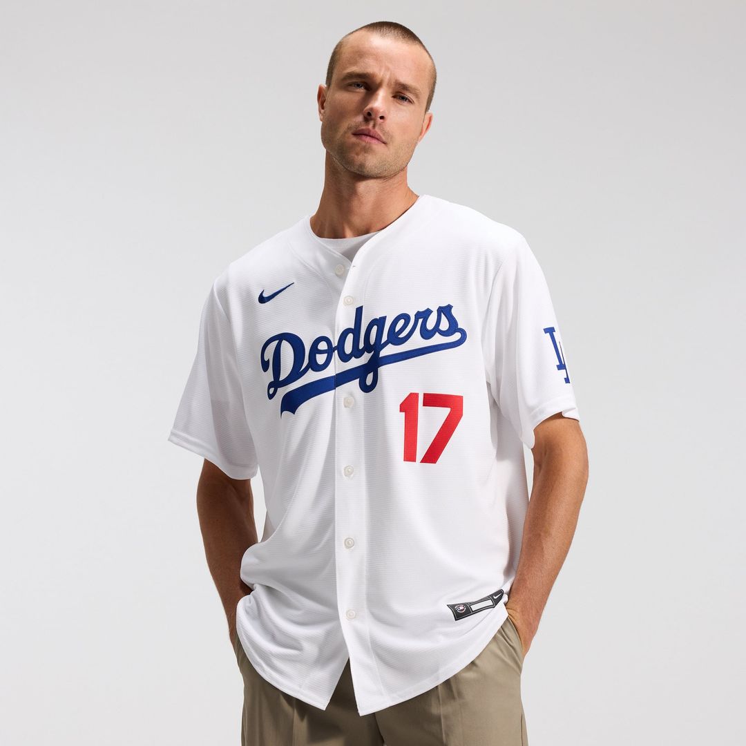 Men's Los Angeles Dodgers Shohei Ohtani White Home Stadium MLB Baseball Jersey - view 3