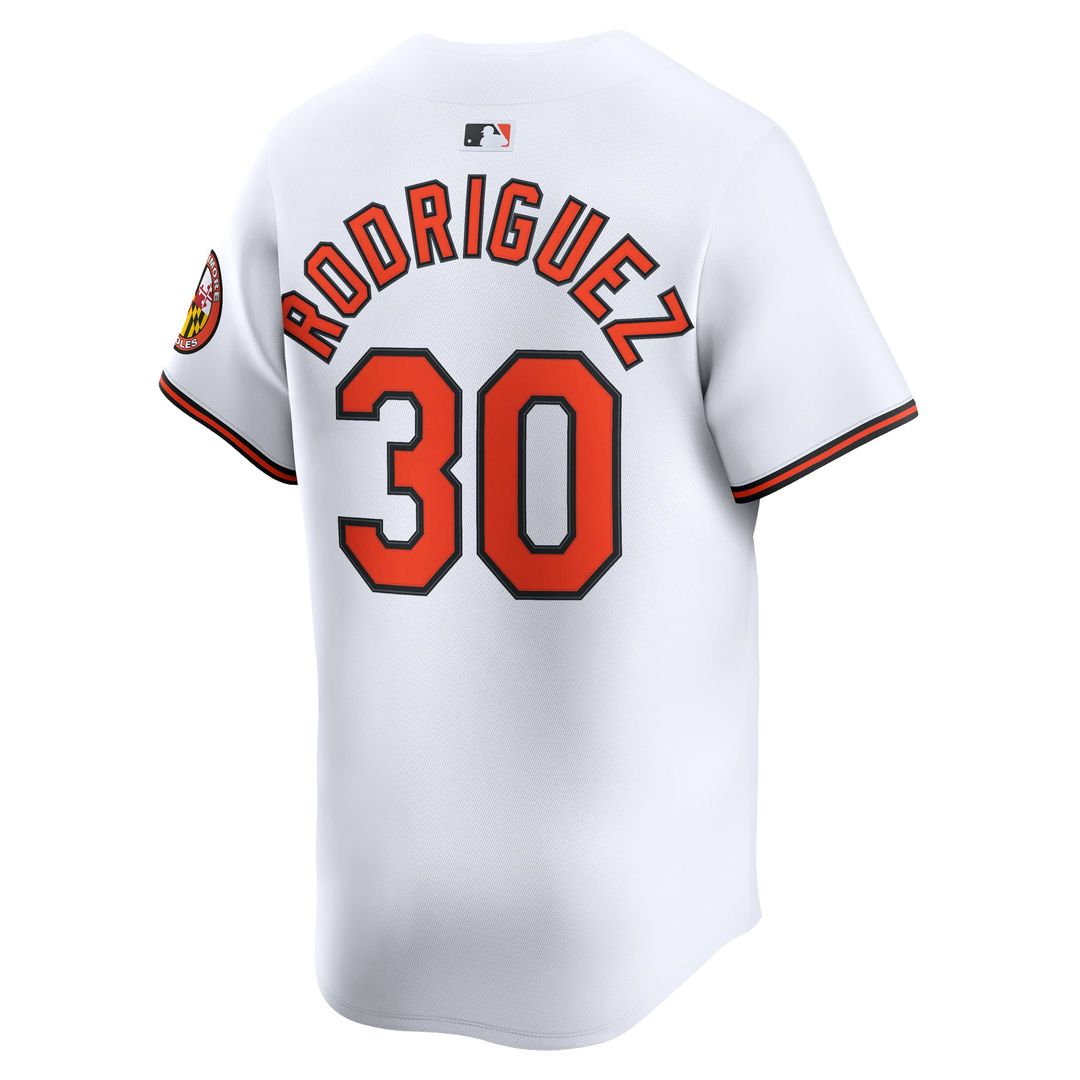 Men's Baltimore Orioles Grayson Rodriguez White Home Limited MLB Baseball Jersey - view 3