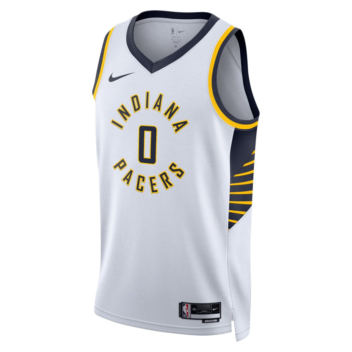 Unisex Tyrese Haliburton Indiana Pacers Association Edition Swingman NBA Basketball Jersey - White - view 2