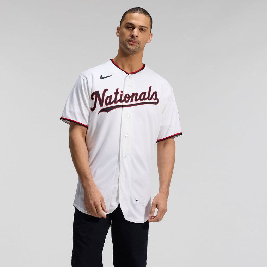 Men's Washington Nationals White Home MLB Baseball Jersey - view 5