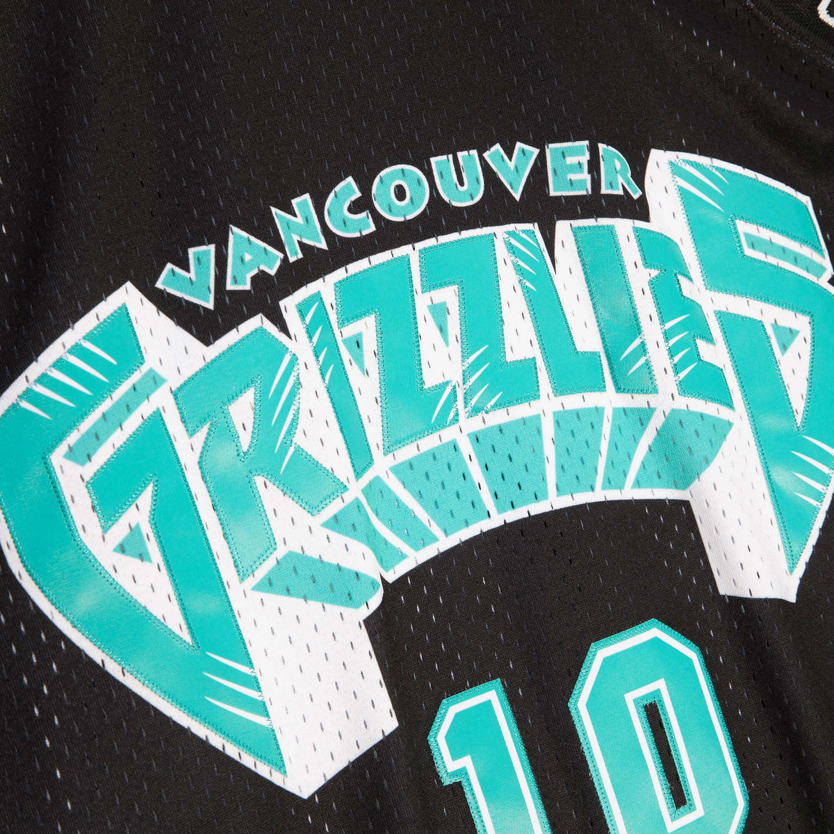 Men's Vancouver Grizzlies Mike Bibby 1998 Team Color Swingman NBA Basketball Jersey - Black - view 5