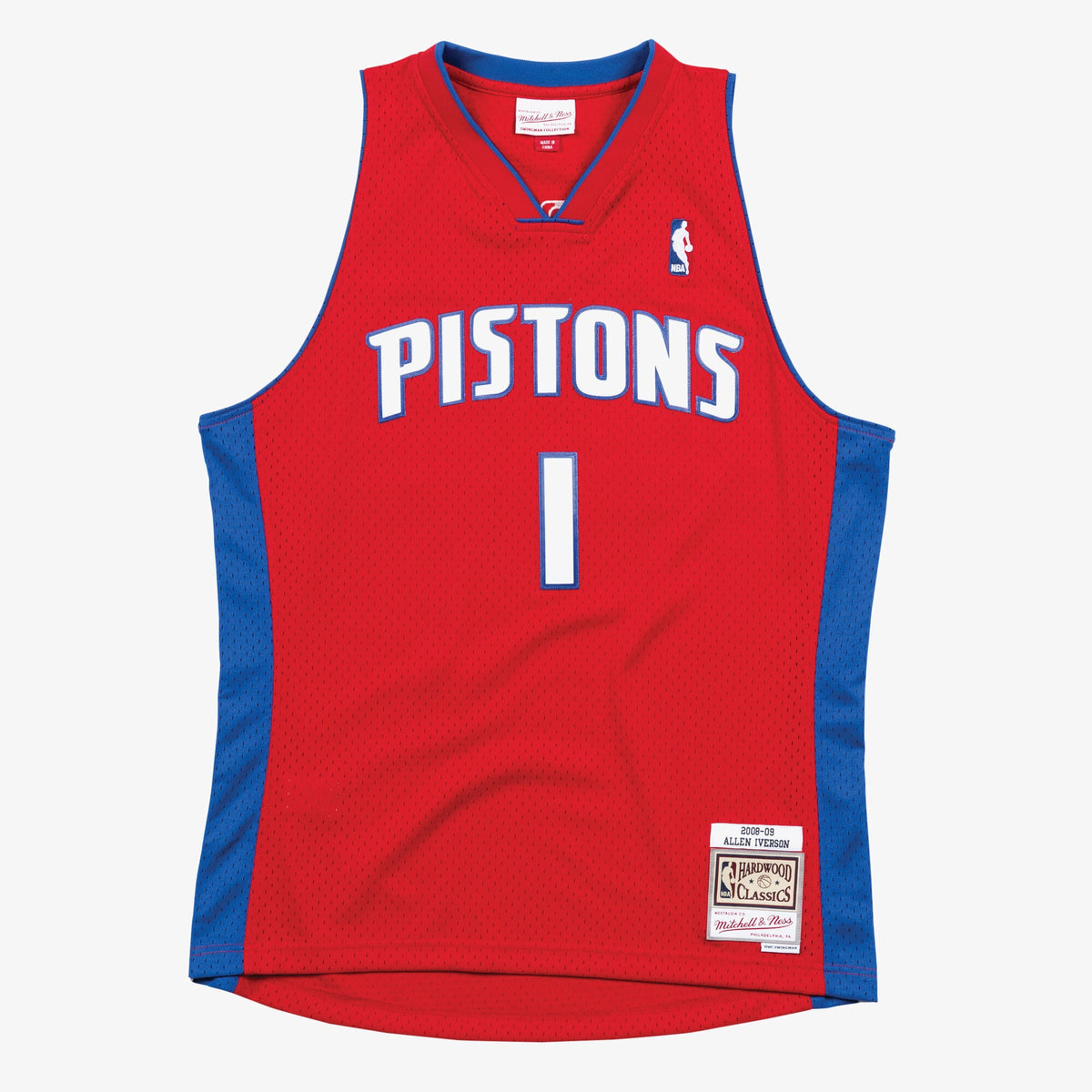 Men's Detroit Pistons Swingman NBA Basketball Jersey Allen Iverson 2008-09 - view 1
