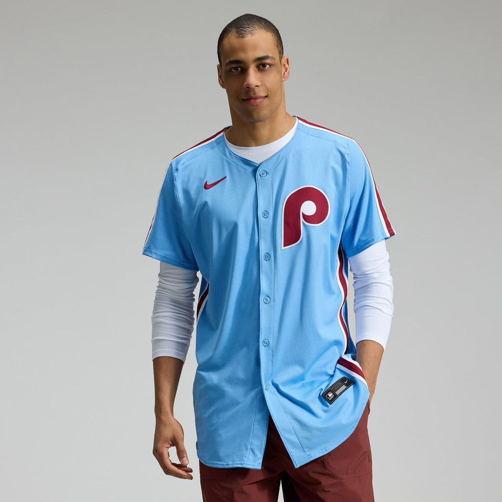 Men's Philadelphia Phillies Cream Alternate 2 Elite MLB Baseball Jersey - view 13