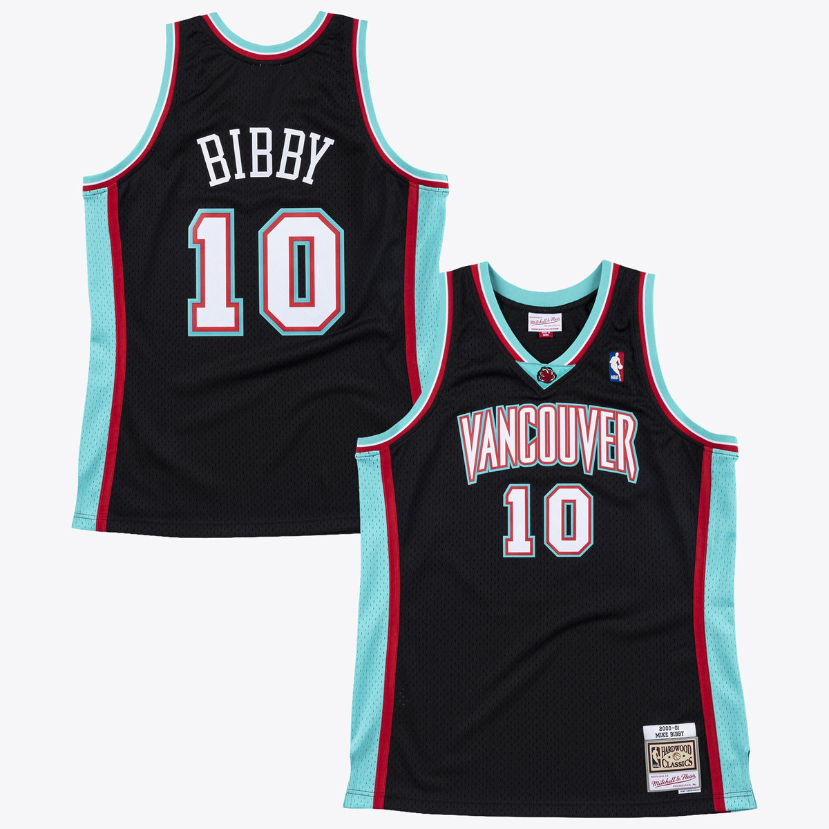 Men's Vancouver Grizzlies Mike Bibby 2000 Swingman NBA Basketball Jersey - Black - view 2