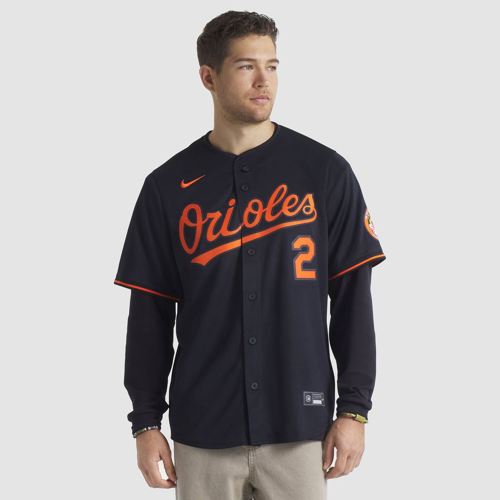 Men's Baltimore Orioles Gunnar Henderson Black Alternate Limited MLB Baseball Jersey - view 5