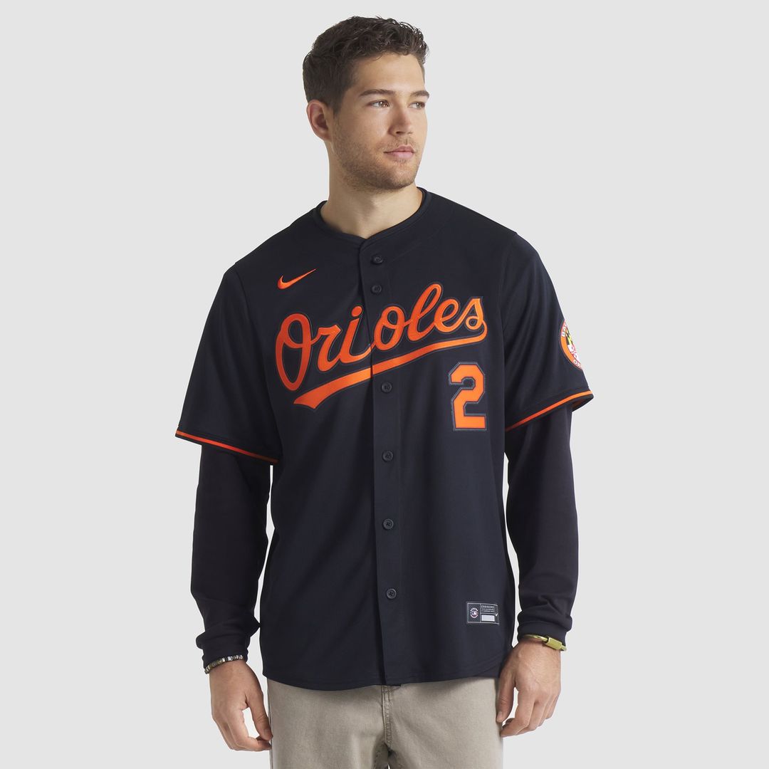 Men's Baltimore Orioles Gunnar Henderson Black Alternate Limited MLB Baseball Jersey - view 5