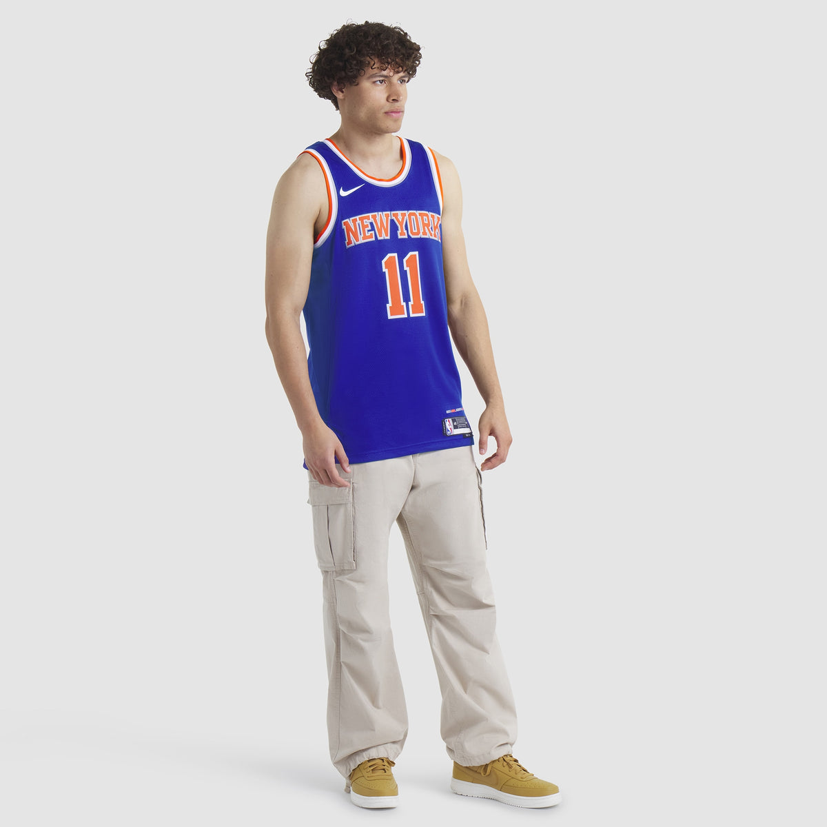 Unisex Jalen Brunson New York Knicks Replica Icon Swingman NBA Basketball Jersey - Unisex - view 7