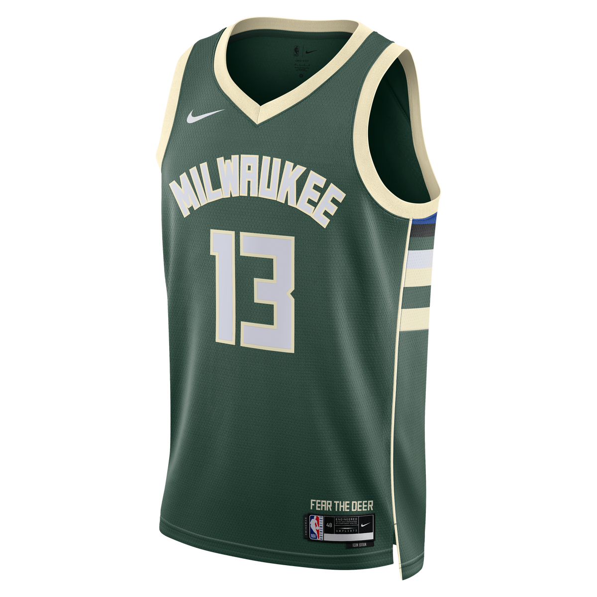 Unisex Ryan Rollins Milwaukee Bucks Icon Edition Swingman NBA Basketball Jersey - Hunter Green - view 3