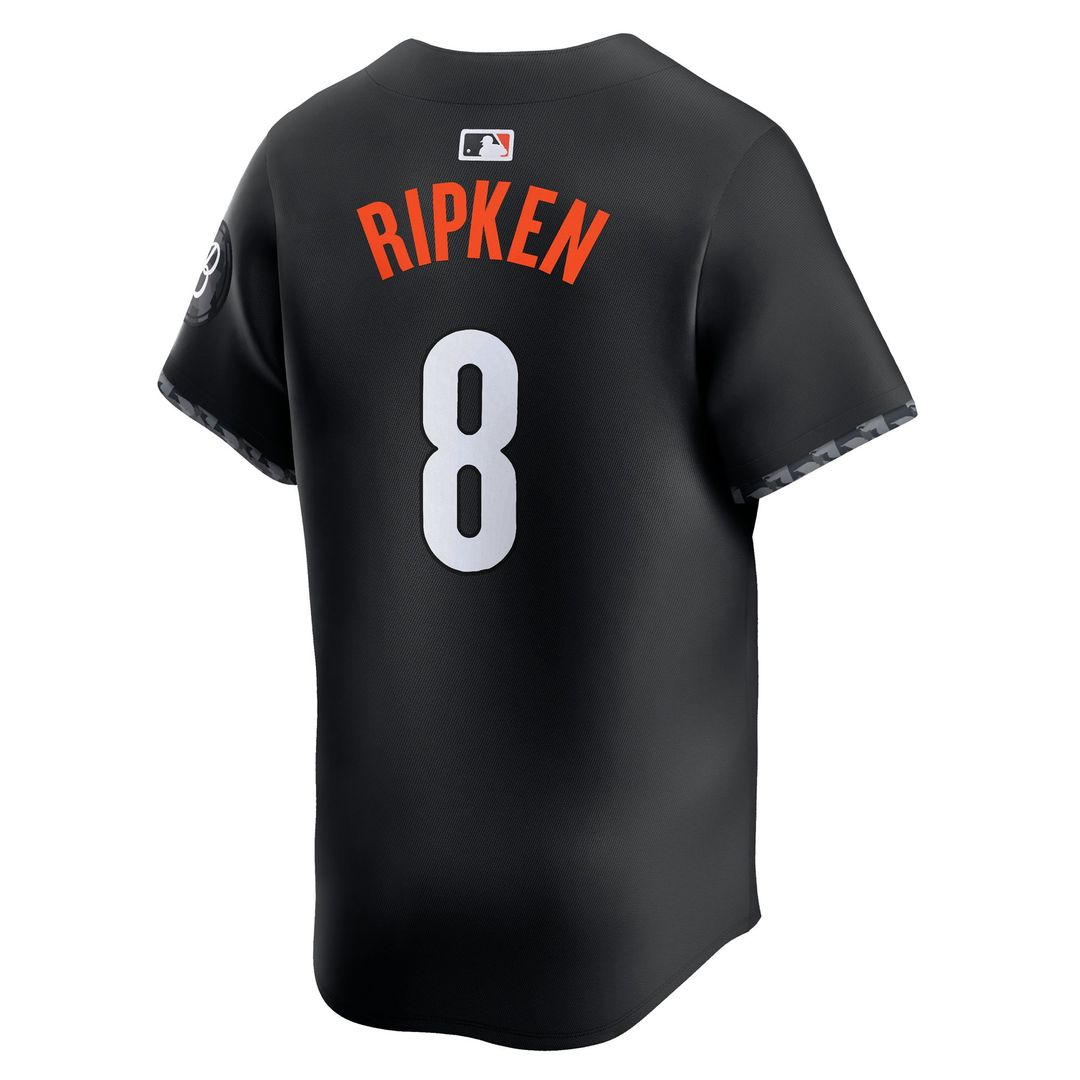 Men's Baltimore Orioles Cal Ripken Jr. Black City Connect Limited MLB Baseball Jersey - view 3