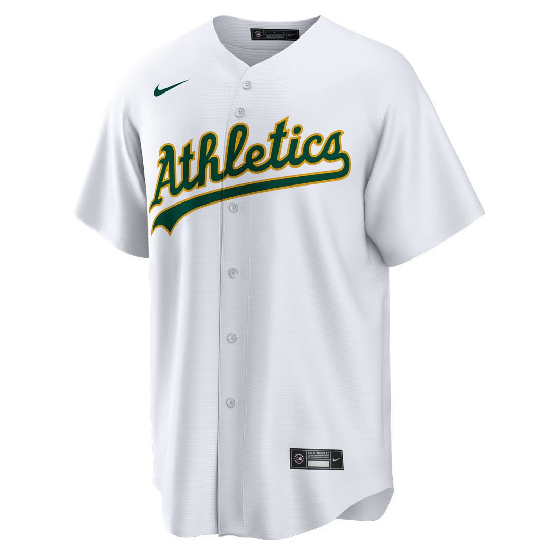 Men's Athletics Jeff McNeil White Home Replica MLB Baseball Jersey - view 2