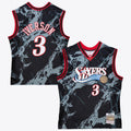 Men's Philadelphia 76ers Allen Iverson 2000 Team Marble Swingman NBA Basketball Jersey - Black - view 1
