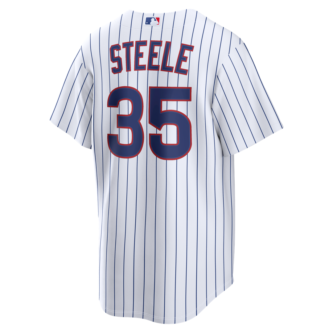 Men's Chicago Cubs Justin Steele White Home Replica MLB Baseball Jersey - view 3