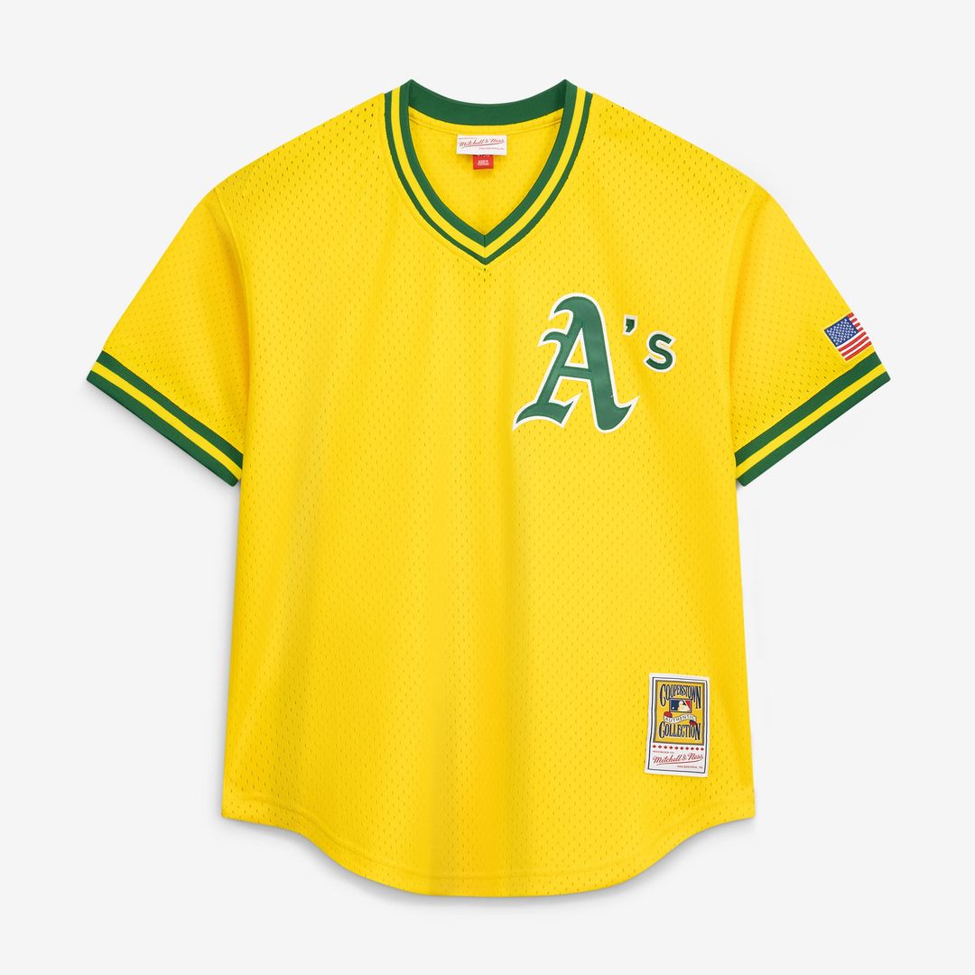 Men's Athletics Mark McGwire Gold Batting Practice MLB Baseball Jersey - view 2