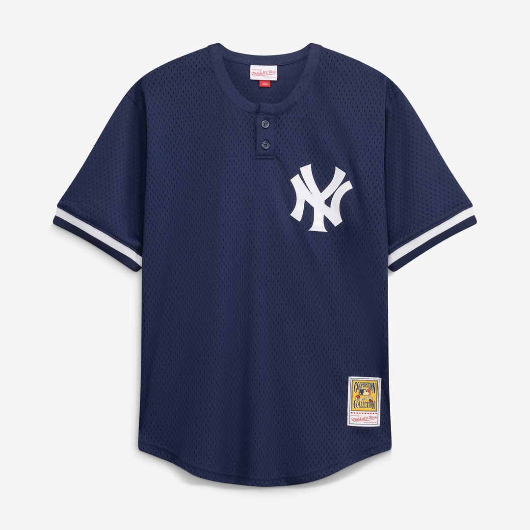 Men's New York Yankees Derek Jeter Navy Big & Tall Batting Practice Replica MLB Baseball Jersey - view 2