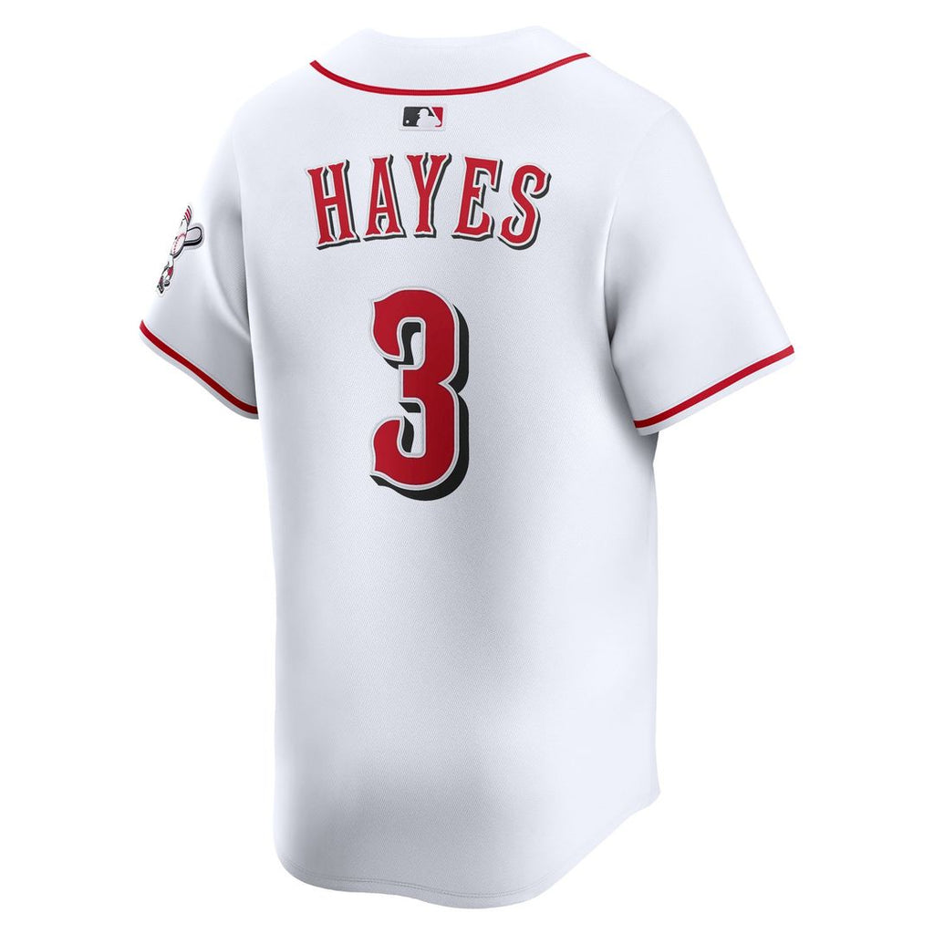 Men's Cincinnati Reds Ke'Bryan Hayes White Home Limited MLB Baseball Jersey - view 3