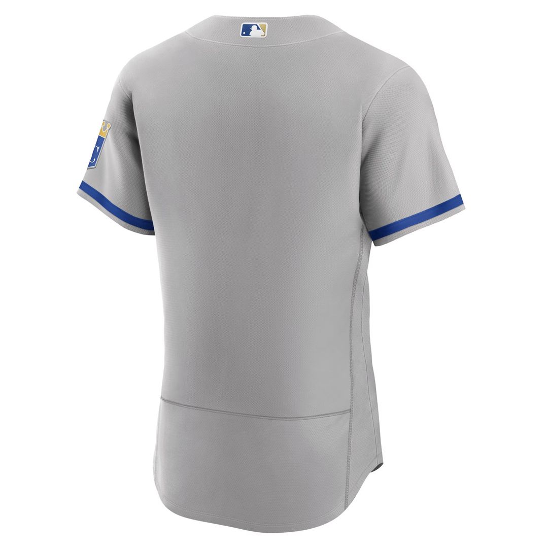 Men's Kansas City Royals Gray 2022 Road MLB Baseball Jersey - view 7