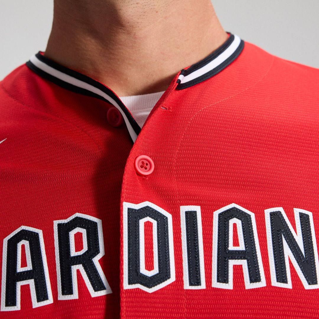 Men's Cleveland Guardians Red Alternate 2 Replica MLB Baseball Jersey - view 13