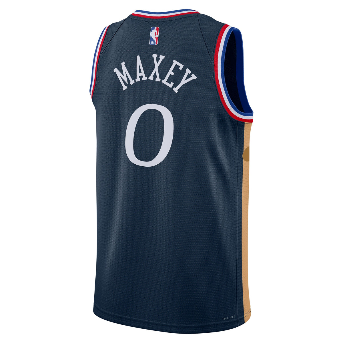 Unisex Tyrese Maxey Philadelphia 76ers 2025/26 City Edition Swingman NBA Basketball Jersey - Navy - view 4