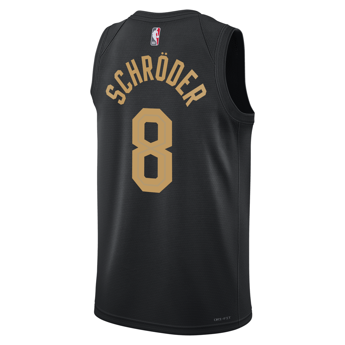 Unisex Dennis Schröder Cleveland Cavaliers Statement Edition Swingman NBA Basketball Jersey - Black - view 4