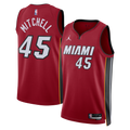 Unisex Davion Mitchell Miami Heat Statement Edition Swingman NBA Basketball Jersey - Red - view 1