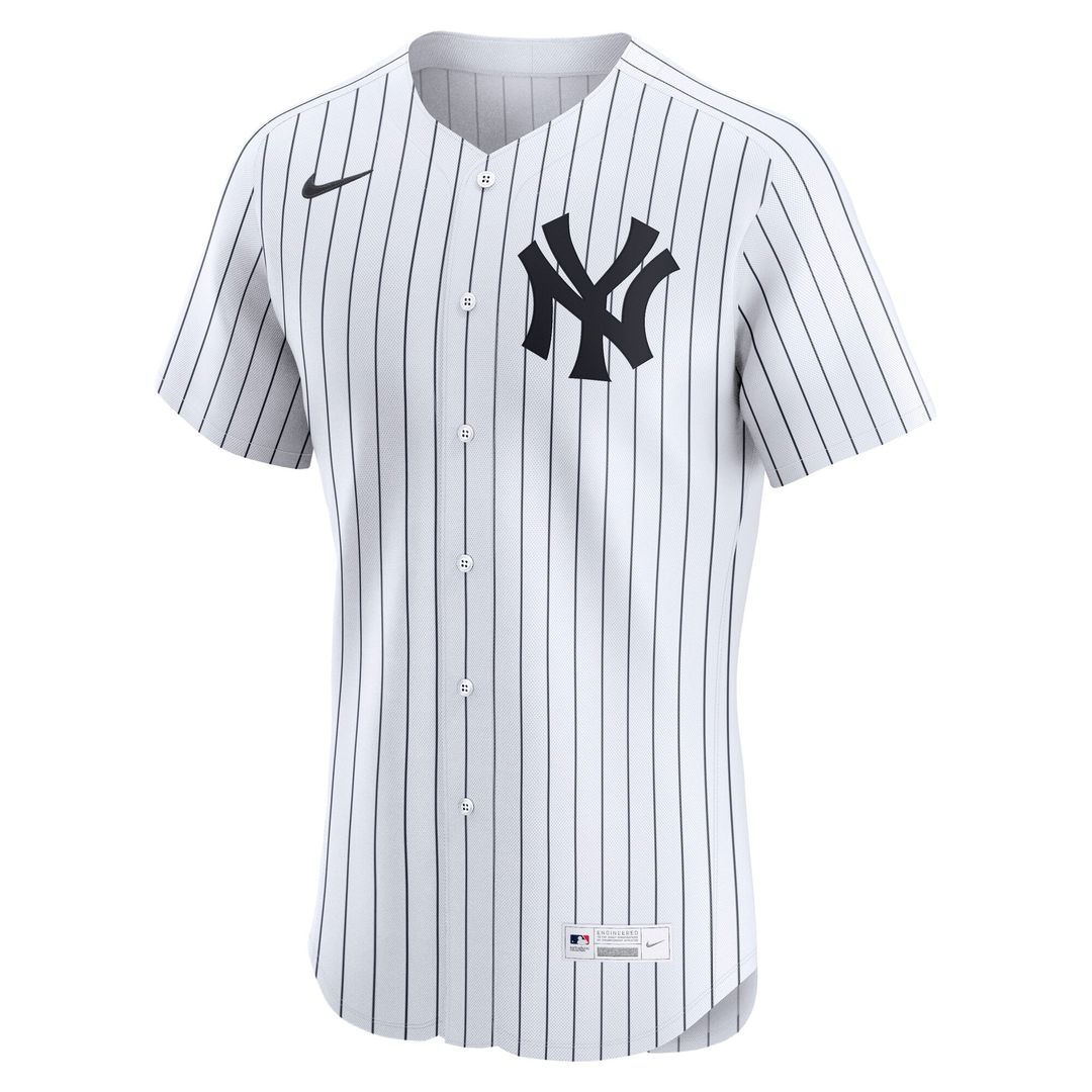 Men's New York Yankees White Home Elite MLB Baseball Jersey - view 2