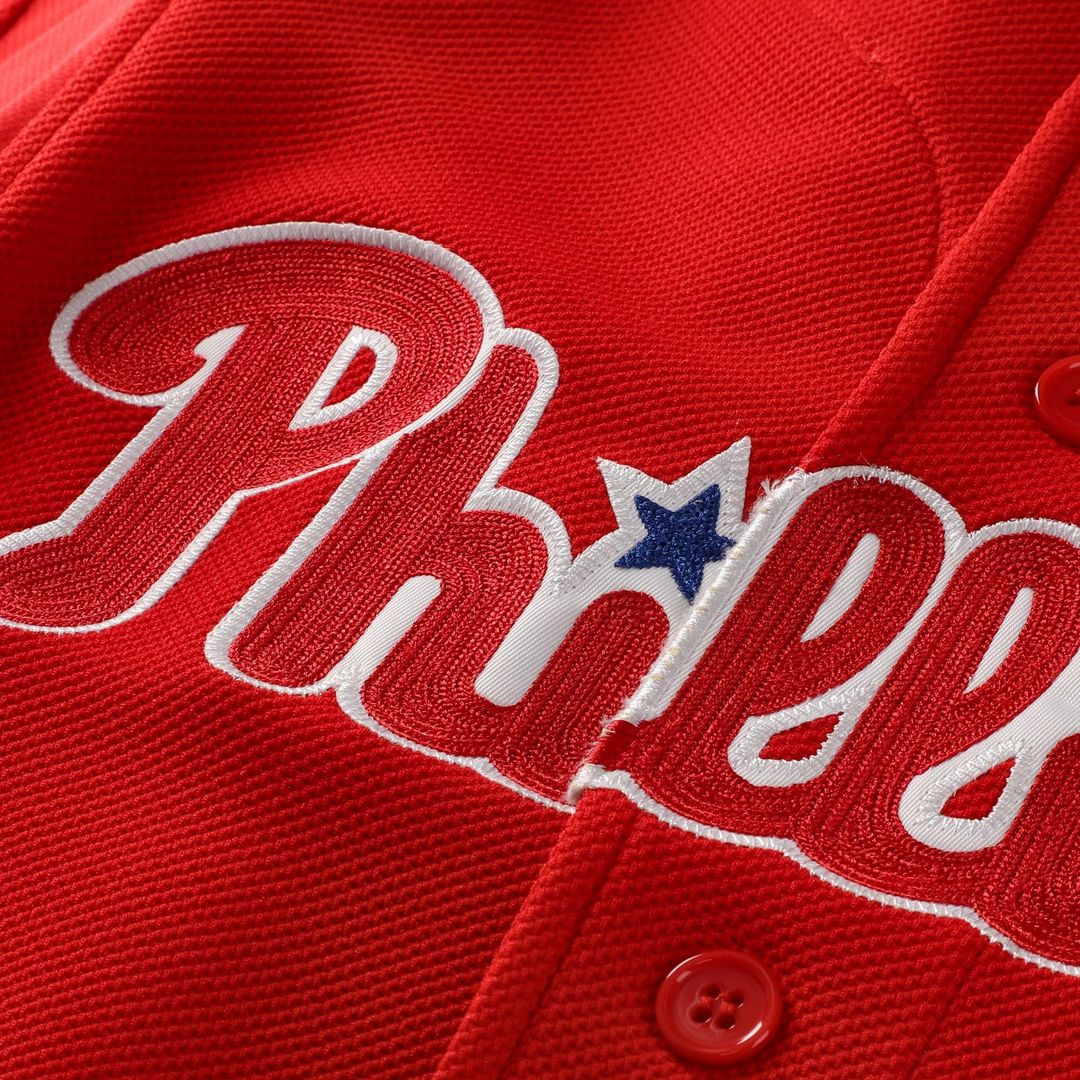 Men's Philadelphia Phillies Ryan Howard Red Cooperstown Collection Batting Practice MLB Baseball Jersey - view 4