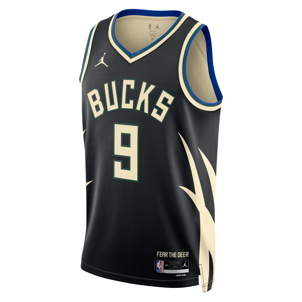 Unisex Kel'el Ware Milwaukee Bucks Statement Edition Swingman NBA Basketball Jersey - Hunter Green - view 3