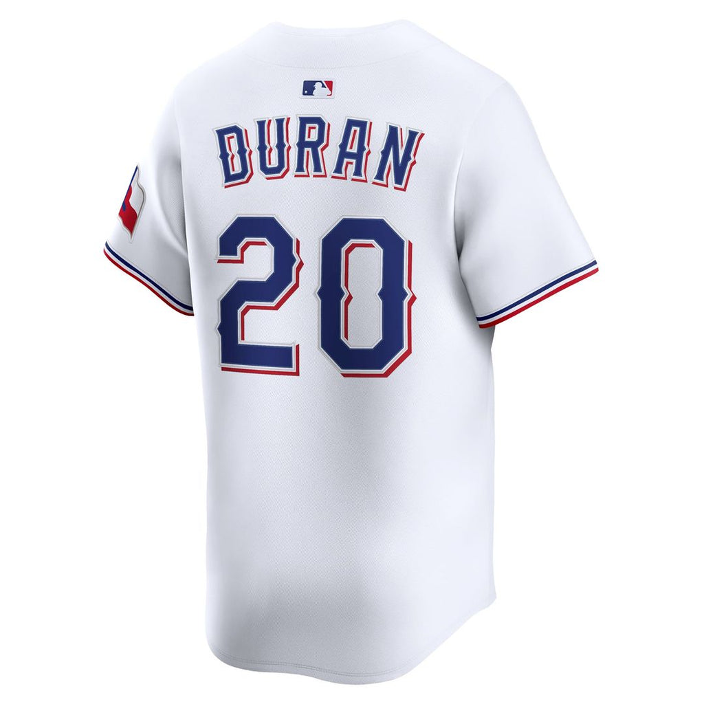 Men's Texas Rangers Ezequiel Duran White Home Limited MLB Baseball Jersey - view 3