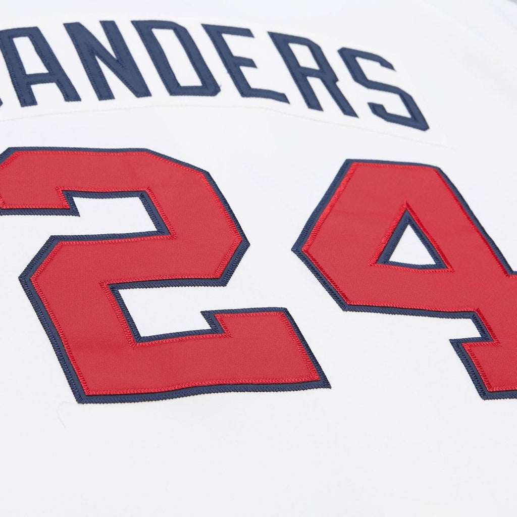 Men's Atlanta Braves Deion Sanders White Cooperstown Collection 1992 MLB Baseball Jersey - view 6