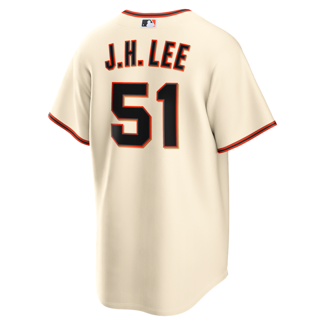 Men's San Francisco Giants Jung Hoo Lee Cream Home Replica MLB Baseball Jersey - view 3
