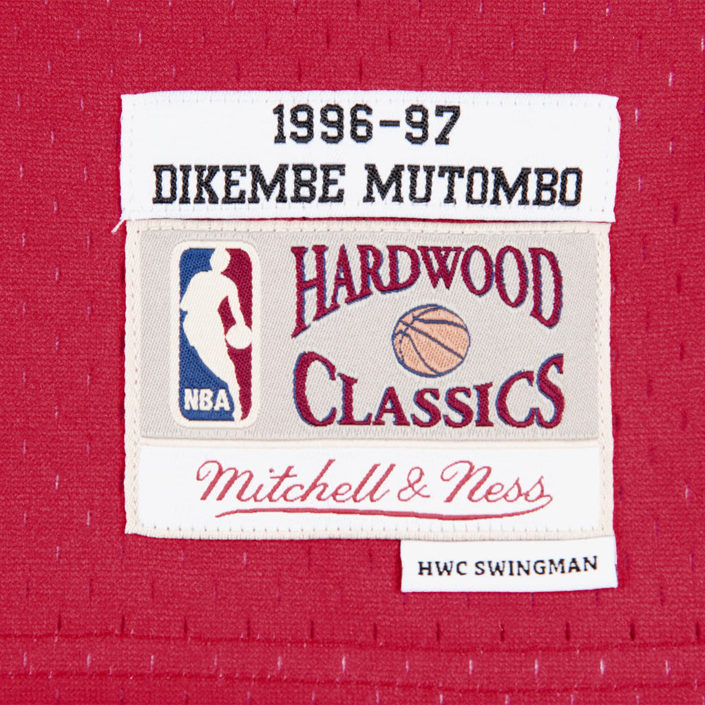 Men's Atlanta Hawks Swingman NBA Basketball Jersey Dikembe Mutombo 1996-97 - view 4