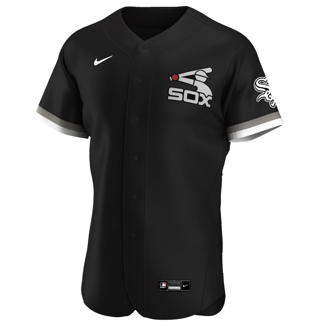 Men's Chicago White Sox Black Alternate MLB Baseball Jersey - view 2