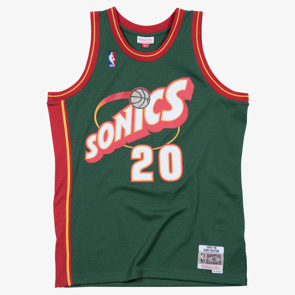 Men's Seattle Supersonics Swingman NBA Basketball Jersey Road Gary Payton 1995-96 - view 2